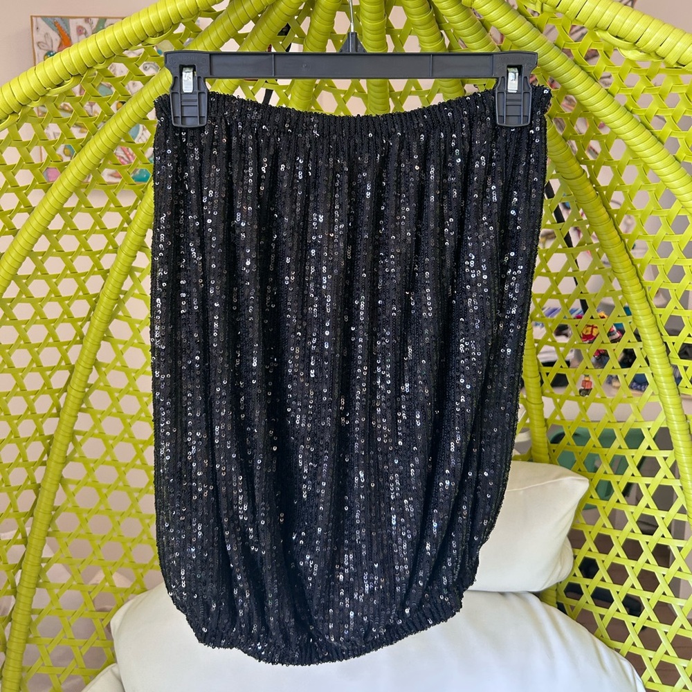 Sofia, made in Italy, black sequin shirt. All sizes!!